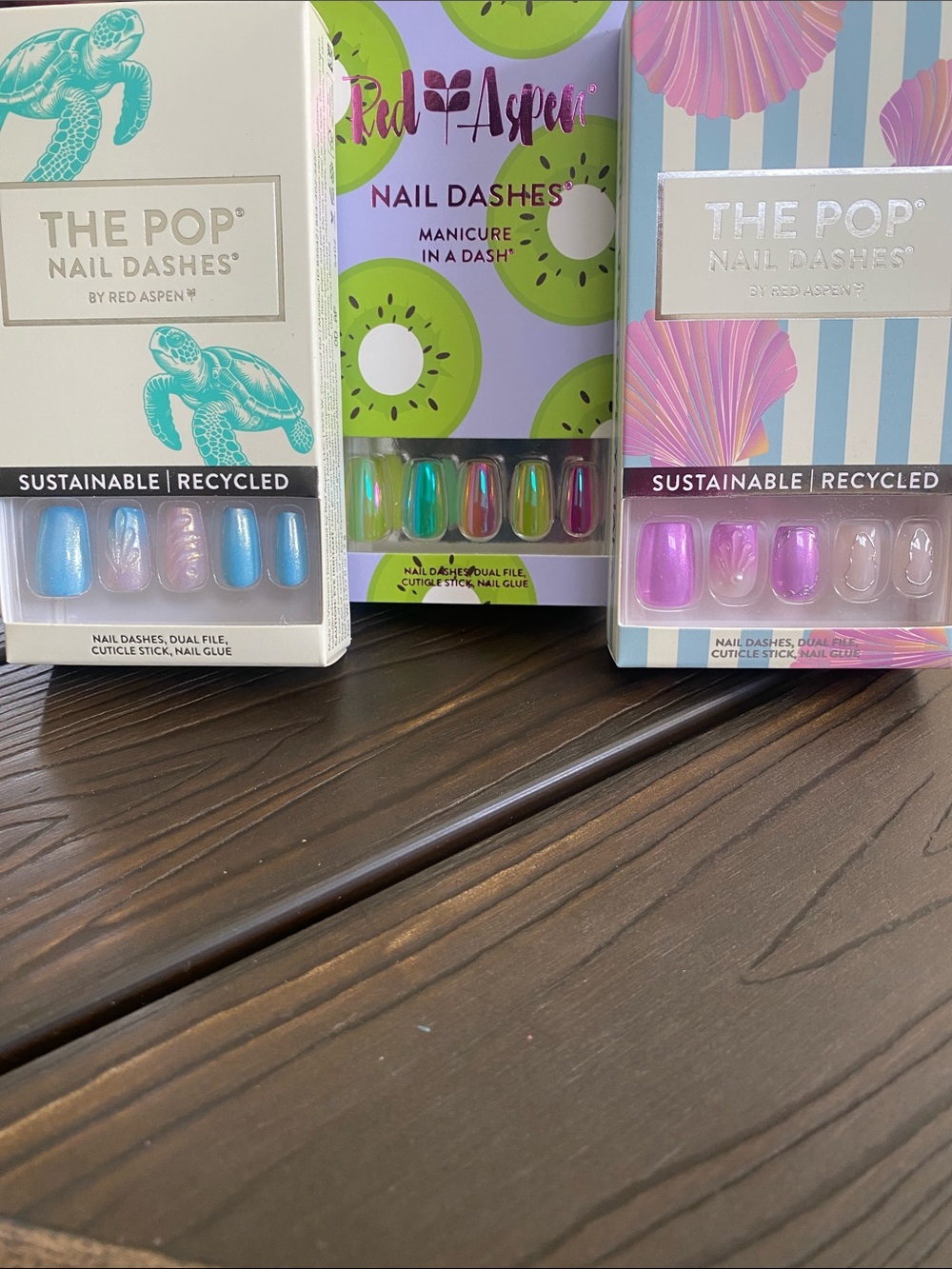Nail Dashes, medium length, 3 sets. Brand new in boxes.